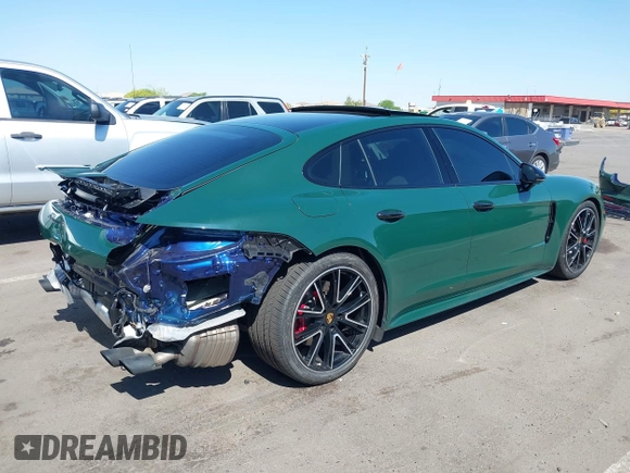 2020 Porsche Panamera GTS with VIN WP0AG2A71LL145641, listed as a IAAI auction lot 42096721 with 45,469 mi miles and . Bid and sale history available at DreamBid. Image 4.