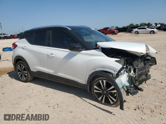 2018 Nissan Kicks SV with VIN 3N1CP5CU5JL502935, listed as a Copart auction lot 56126525 with 49,519 mi miles and Salvage title. Bid and sale history available at DreamBid. Image 4.