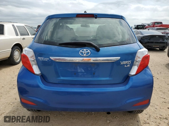 2013 Toyota Yaris L with VIN JTDKTUD37DD569485, listed as a Copart auction lot 53193165 with 141,703 mi miles and Salvage Title. Bid and sale history available at carsss.com. Image 6.