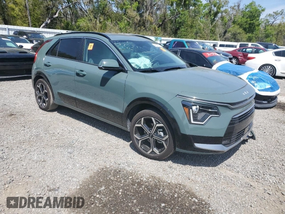 2024 Kia Niro EX Touring with VIN KNDCR3LE9R5188111, listed as a Copart auction lot 49243755 with 10,985 mi miles and Non Repairable. Bid and sale history available at carsss.com. Image 4.