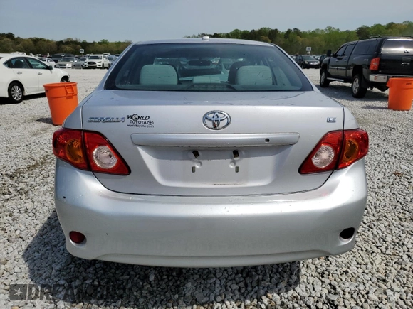 2010 Toyota Corolla with VIN 2T1BU4EE7AC500172, listed as a Copart auction lot 51358495 with 173,050 mi miles and Salvage Title. Bid and sale history available at carsss.com. Image 6.