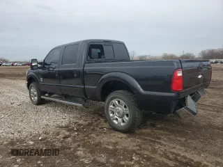 2015 Ford F-350 Platinum with VIN 1FT8W3BT9FED14400, listed as a Copart auction lot 51328055 with 221,505 mi miles and Salvage Title. Bid and sale history available at DreamBid. Image 2.