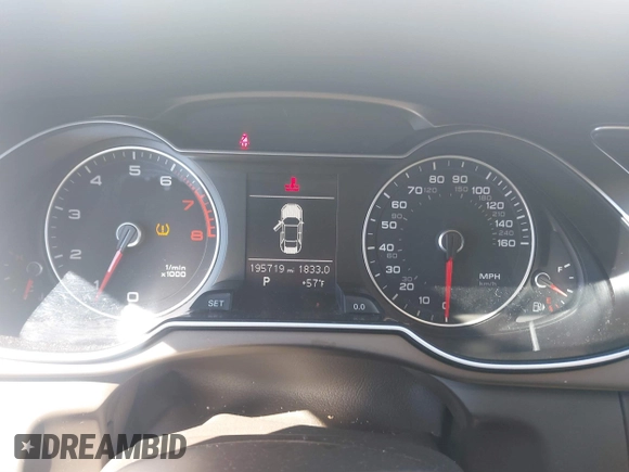 2013 Audi A4 Premium with VIN WAUAFAFL2DN049345, listed as a IAAI auction lot 41731822 with 195,719 mi miles. Bid and sale history available at carsss.com. Image 7.