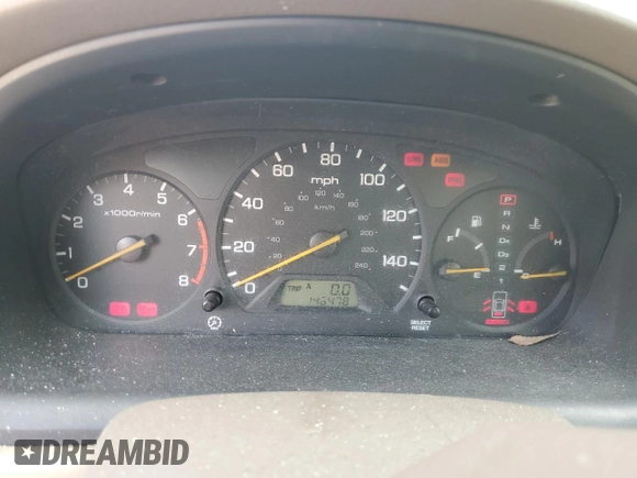 2000 Honda Accord LX z VIN 1HGCG1642YA080255, wystawiony jako Copart lot #53636855 z przebiegiem 146 478 mil mil oraz Szkoda całkowita • Salvage title. Historia ofert i sprzedaży dostępna na DreamBid. Obrazek 9.