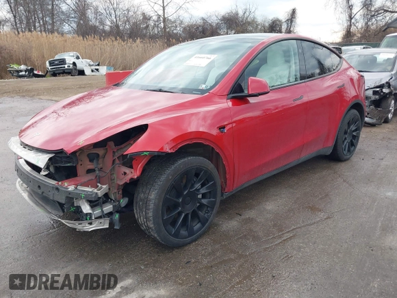 2023 Tesla Model Y Long Range with VIN 7SAYGDEE1PA169031, listed as a IAAI auction lot 41660766 with 35,253 mi miles and . Bid and sale history available at DreamBid. Image 21.