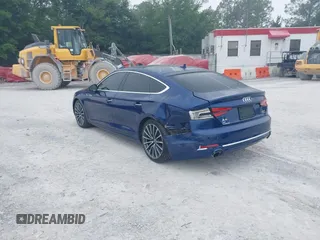 2018 Audi A5 Sportback Premium Plus with VIN WAUBNCF51JA010348, listed as a IAAI auction lot 42158517 with 78,731 mi miles and . Bid and sale history available at DreamBid. Image 3.