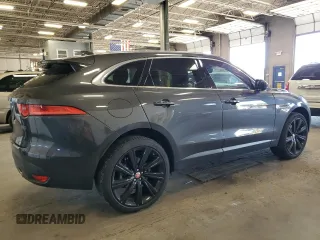 2018 Jaguar F-Pace 35t Prestige with VIN SADCK2EV1JA252914, listed as a Copart auction lot 63115184 with 43,311 mi miles and Non repairable. Bid and sale history available at DreamBid. Image 3.