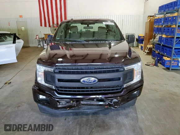 2019 Ford F-150 XL with VIN 1FTEX1CPXKKC48022, listed as a Copart auction lot 58789615 with 155,568 mi miles and Salvage title. Bid and sale history available at DreamBid. Image 5.