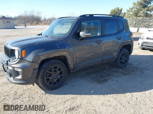 2020 Jeep Renegade Latitude with VIN ZACNJBBB8LPL33152, listed as a IAAI auction lot 41464373 with 92,925 mi miles and . Bid and sale history available at DreamBid. Image 2.