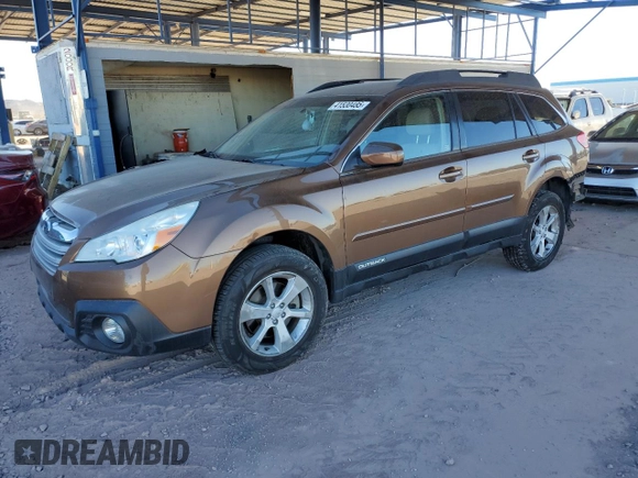2013 Subaru Outback with VIN 4S4BRDAC3D2249770, listed as a Copart auction lot 41530485 with 121,117 mi miles and Salvage title. Bid and sale history available at DreamBid. Image 1.