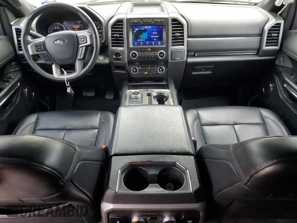 2021 Ford Expedition Max XLT with VIN 1FMJK1HT0MEA73845, listed as a Copart auction lot 55335385 with 57,420 mi miles and Salvage title. Bid and sale history available at DreamBid. Image 8.