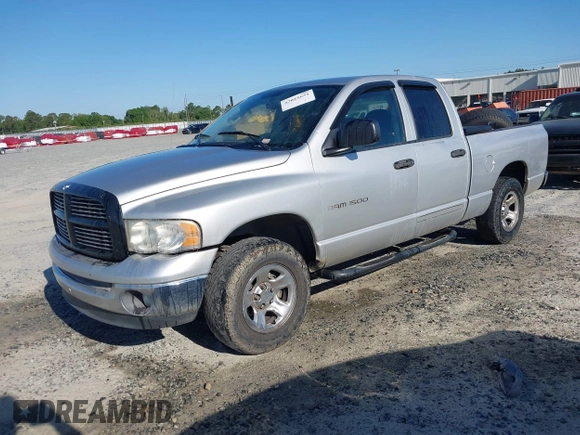 2005 Dodge 1500 SLT with VIN 1D7HA18N25S255563, listed as a IAAI auction lot 42025651 with 221,525 mi miles. Bid and sale history available at carsss.com. Image 2.