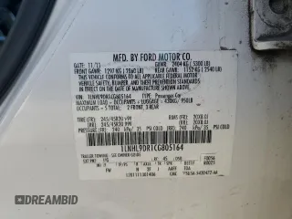 2012 Lincoln MKS with VIN 1LNHL9DR1CG805164, listed as a Copart auction lot 48375595 with 104,246 mi miles and Salvage Title. Bid and sale history available at carsss.com. Image 12.