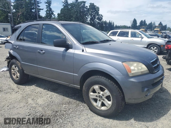2005 Kia Sorento LX z VIN KNDJC733055488404, wystawiony jako Copart lot #60731165 z przebiegiem 189 749 mil mil oraz Szkoda całkowita • Salvage title. Historia ofert i sprzedaży dostępna na DreamBid. Obrazek 4.