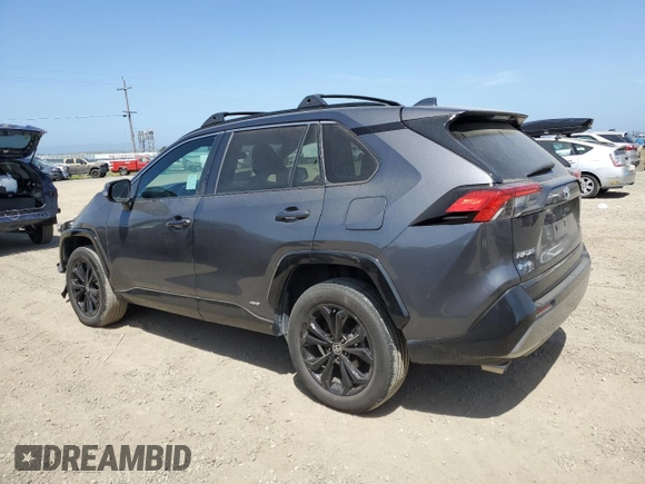 2022 Toyota RAV4 Hybrid SE with VIN 4T3T6RFV1NU068605, listed as a Copart auction lot 53846785 with 51,627 mi miles and Salvage title. Bid and sale history available at DreamBid. Image 2.