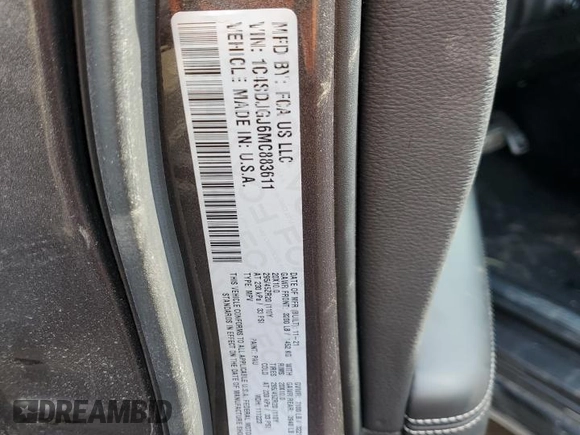 2021 Dodge Durango SRT 392 z VIN 1C4SDJGJ6MC883611, wystawiony jako Copart lot #45320835 z przebiegiem 26 635 mil mil oraz Szkoda całkowita • Salvage title. Historia ofert i sprzedaży dostępna na DreamBid. Obrazek 13.