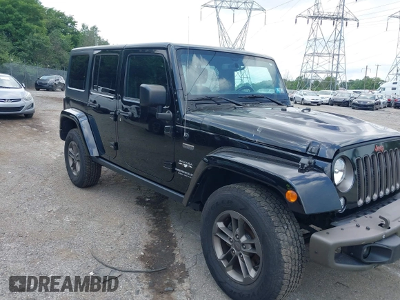 2016 Jeep Wrangler Unlimited Sahara z VIN 1C4HJWEG3GL343340, wystawiony jako IAAI lot #42683859 z przebiegiem 92 878 mil mil oraz . Historia ofert i sprzedaży dostępna na DreamBid. Obrazek 1.