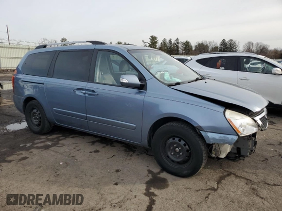 2012 Kia Sedona LX with VIN KNDMG4C76C6445518, listed as a Copart auction lot 44144625 with 109,263 mi miles and Salvage Title. Bid and sale history available at carsss.com. Image 4.