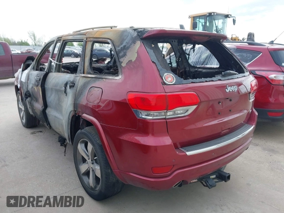 2014 Jeep Grand Cherokee Overland with VIN 1C4RJECG0EC500692, listed as a IAAI auction lot 41771102 with 1 mi miles. Bid and sale history available at carsss.com. Image 3.