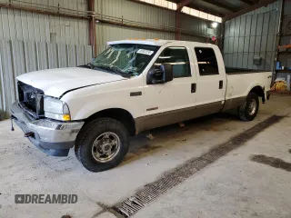 2003 Ford Super Duty F-250 XL with VIN 1FTNW21P63EC94555, listed as a Copart auction lot 46832255 with 0 mi miles and Salvage Title. Bid and sale history available at carsss.com. Image 1.