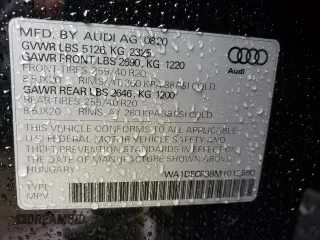 2021 Audi Q3 S line Premium with VIN WA1DECF38M1012560, listed as a Copart auction lot 40304343 with 20,107 mi miles. Bid and sale history available at carsss.com. Image 13.