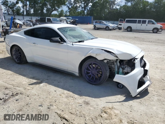 2017 Ford Mustang V6 with VIN 1FA6P8AM8H5335405, listed as a Copart auction lot 55945545 with 89,899 mi miles and Salvage title. Bid and sale history available at DreamBid. Image 4.