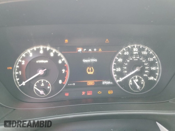2019 Genesis G90 z VIN KMTF54JH1KU054539, wystawiony jako Copart lot #81937834 z przebiegiem 27 024 mil mil oraz Nie do naprawy • Non repairable. Historia ofert i sprzedaży dostępna na DreamBid. Obrazek 9.