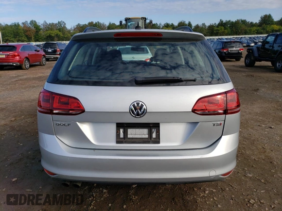 2017 Volkswagen Golf SportWagen S with VIN 3VWA17AU7HM501453, listed as a Copart auction lot 69817003 with 46,865 mi miles. Bid and sale history available at carsss.com. Image 6.