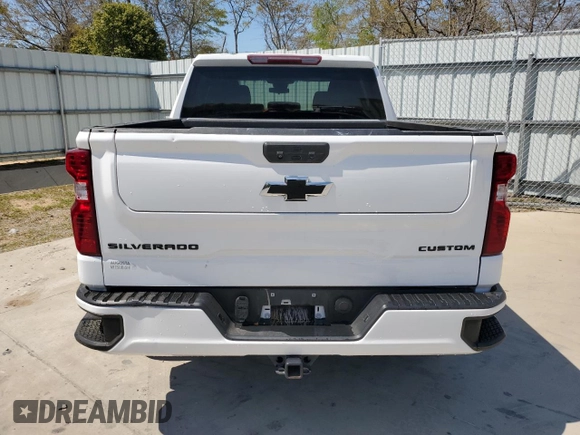2022 Chevrolet Silverado 1500 Custom with VIN 3GCPABEK5NG576235, listed as a Copart auction lot 51157465 with 50,811 mi miles and Clean Title. Bid and sale history available at DreamBid. Image 6.