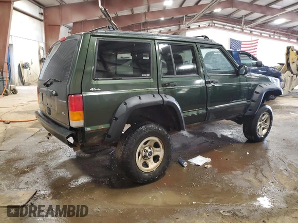1997 Jeep Cherokee Country with VIN 1J4FJ78S8VL577137, listed as a Copart auction lot 48034405 with 156,154 mi miles and Salvage Title. Bid and sale history available at carsss.com. Image 3.