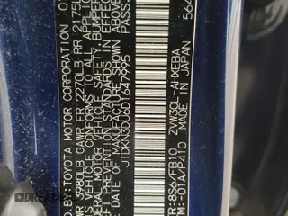 2013 Toyota Prius One z VIN JTDKN3DU6D1647995, wystawiony jako Copart lot #56371735 z przebiegiem 130 154 mil mil oraz Szkoda całkowita • Salvage title. Historia ofert i sprzedaży dostępna na DreamBid. Obrazek 12.