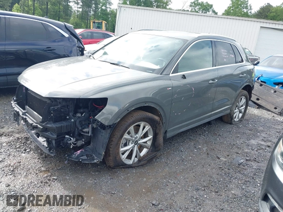 2021 Audi Q3 S line Premium with VIN WA1DECF39M1102591, listed as a IAAI auction lot 42232027 with 37,147 mi miles and . Bid and sale history available at DreamBid. Image 22.