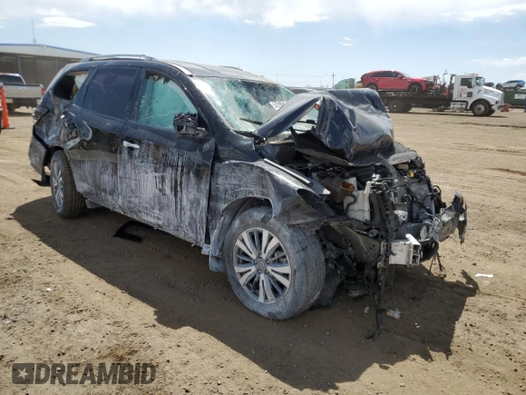 2020 Nissan Pathfinder S with VIN 5N1DR2AM2LC642044, listed as a Copart auction lot 54240045 with 36,484 mi miles and Salvage title. Bid and sale history available at DreamBid. Image 4.