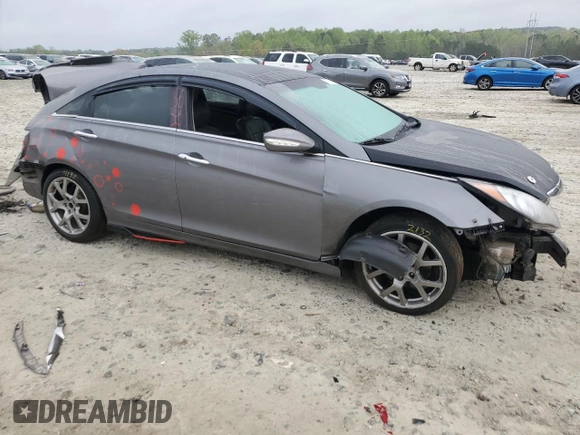 2012 Hyundai Sonata Limited with VIN 5NPEC4ACXCH350420, listed as a Copart auction lot 51709535 with 268,809 mi miles and Salvage Title. Bid and sale history available at carsss.com. Image 4.