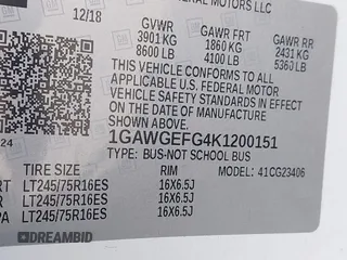 2019 Chevrolet Express Passenger LS with VIN 1GAWGEFG4K1200151, listed as a IAAI auction lot 41540721 with 111,873 mi miles and . Bid and sale history available at DreamBid. Image 9.