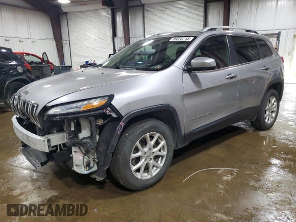2018 Jeep Cherokee Latitude Plus with VIN 1C4PJMLBXJD562725, listed as a Copart auction lot 59078715 with 118,461 mi miles and Salvage title. Bid and sale history available at DreamBid. Image 1.