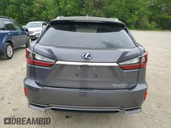 2016 Lexus RX 450h z VIN 2T2BGMCA0GC001306, wystawiony jako Copart lot #57262465 z przebiegiem 50 891 mil mil oraz Szkoda całkowita • Salvage title. Historia ofert i sprzedaży dostępna na DreamBid. Obrazek 6.