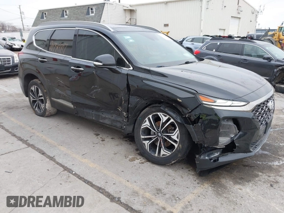 2019 Hyundai Santa Fe Ultimate with VIN 5NMS5CAA8KH019109, listed as a IAAI auction lot 41120391 with 101,829 mi miles and . Bid and sale history available at DreamBid. Image 1.
