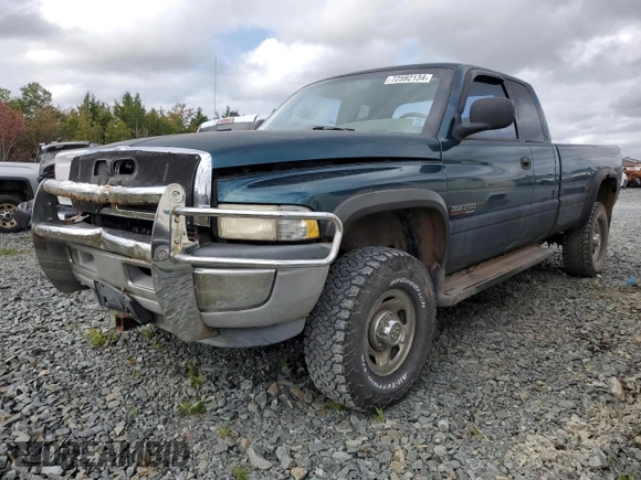 1999 Dodge Ram 2500 with VIN 3B7KF236XXG233571, listed as a Copart auction lot 72592134 with 0 mi miles and Non Repairable. Bid and sale history available at carsss.com. Image 1.