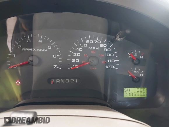 2005 Ford F-150 XLT with VIN 1FTPX14515NA34965, listed as a IAAI auction lot 42582315 with 178,636 mi miles and . Bid and sale history available at DreamBid. Image 7.