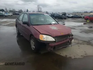 2002 Honda Civic LX with VIN 2HGES15502H558280, listed as a Copart auction lot 43611285 with 164,284 mi miles and Salvage Title. Bid and sale history available at DreamBid. Image 11.