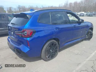 2024 BMW X3 M with VIN 5YM13EC07R9V73692, listed as a IAAI auction lot 41944954 with 5,224 mi miles and . Bid and sale history available at DreamBid. Image 4.