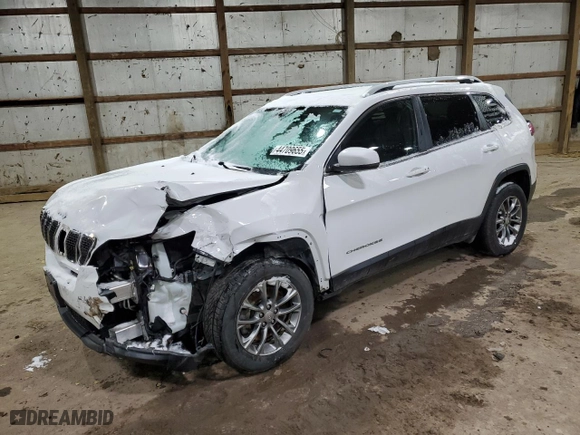 2020 Jeep Cherokee Latitude Plus with VIN 1C4PJMLB1LD530913, listed as a Copart auction lot 44709655 with 77,541 mi miles and Salvage Title. Bid and sale history available at carsss.com. Image 1.