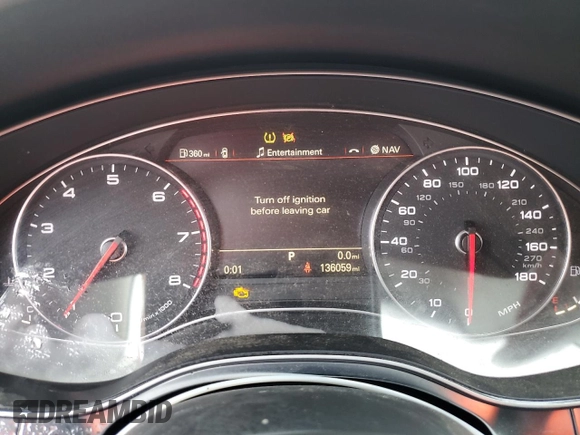 2013 Audi A6 Premium Plus z VIN WAUGFAFC1DN038122, wystawiony jako Copart lot #51306155 z przebiegiem 136 059 mil mil oraz Czysty tytuł • Clean title. Historia ofert i sprzedaży dostępna na DreamBid. Obrazek 9.