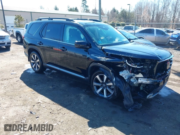 2023 Honda Pilot Elite with VIN 5FNYG1H80PB017732, listed as a IAAI auction lot 41643842 with 26,420 mi miles. Bid and sale history available at carsss.com. Image 1.