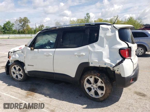 2016 Jeep Renegade Limited with VIN ZACCJBDT7GPC71488, listed as a Copart auction lot 54675825 with 147,737 mi miles and Salvage title. Bid and sale history available at DreamBid. Image 2.