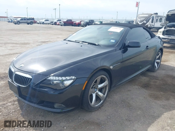 2008 BMW 6 Series 650i with VIN WBAEB53558CX58072, listed as a IAAI auction lot 41686130 with 93,722 mi miles. Bid and sale history available at carsss.com. Image 6.