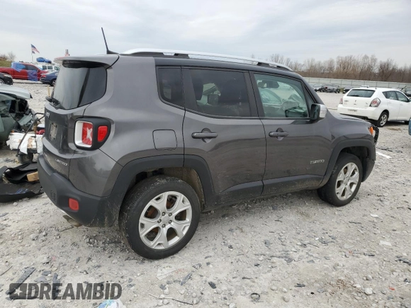 2018 Jeep Renegade Limited with VIN ZACCJBDB1JPG97532, listed as a Copart auction lot 52162345 with Not provided miles and Clean title. Bid and sale history available at DreamBid. Image 3.