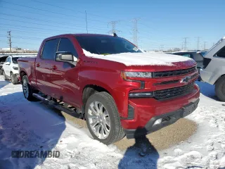 2021 Chevrolet Silverado 1500 RST with VIN 3GCUYEET2MG406048, listed as a Copart auction lot 88330495 with 21,692 mi miles and Salvage Title. Bid and sale history available at carsss.com. Image 4.