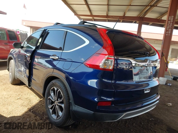 2015 Honda CR-V EX with VIN 2HKRM3H5XFH512244, listed as a IAAI auction lot 41950357 with 124,005 mi miles and . Bid and sale history available at carsss.com. Image 3.